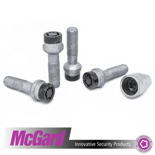 McGard 28017 SUB | Болти секретки 14x1.5x45 Сфера R14 ключ 17 (Mercedes-Benz) Чорні