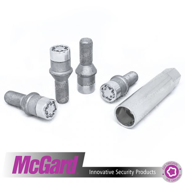 McGard 27196 SU | Болти секретки 12x1.25x24 ключ 17 Конус (Alfa Romeo, ВАЗ, Fiat, Citroen, Lancia, Peugeot) для вузьких отворів у дисках