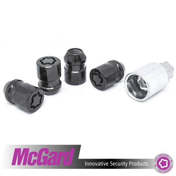 McGard 24157 SUBD | Гайки секретки 12x1.5x32.5 Конус (Chevrolet, Daihatsu, Ford, Hyundai, Kia, Mazda) Чорні Ключ під 17-19