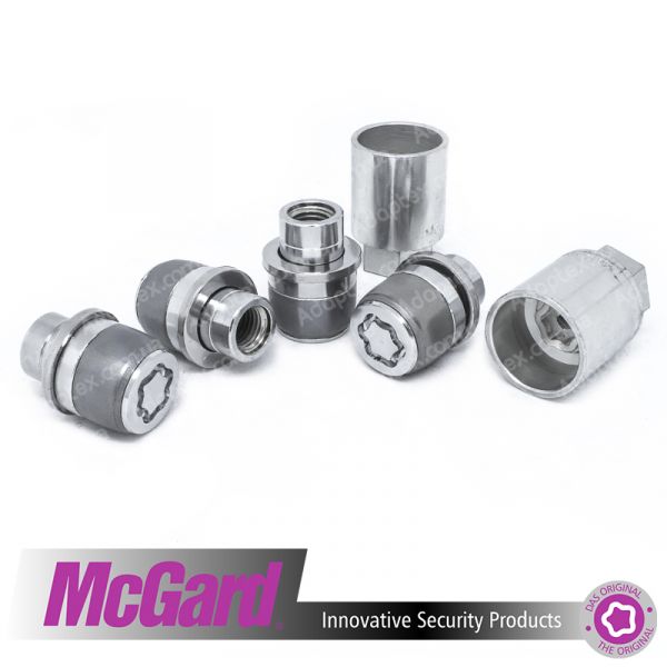 McGard 31156 SL | Гайки секретки М12x1.5x35 Прессшайба Кільце, що обертається (Citroen, Lexus, Mitsubishi, Peugeot, Toyota) + запасний ключ під 21