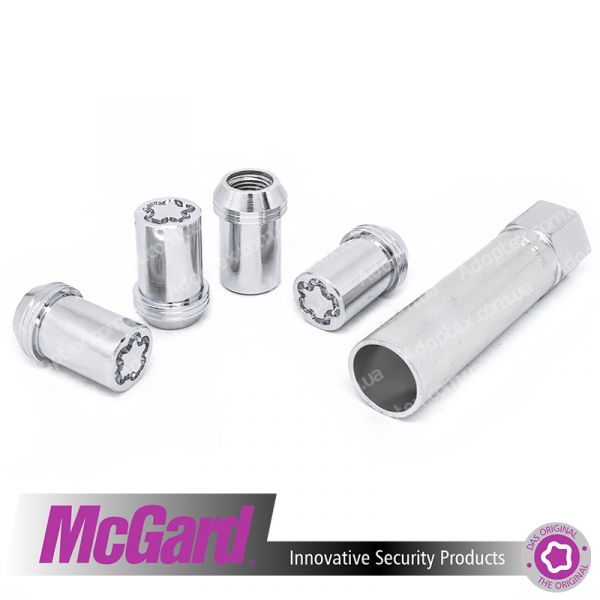 McGard 25257 SU | Гайки секретки 12x1.5x31.5 ключ 21 Конус (Chevrolet, Daihatsu, Hyundai, Kia, Mazda) для вузьких отворів у диску